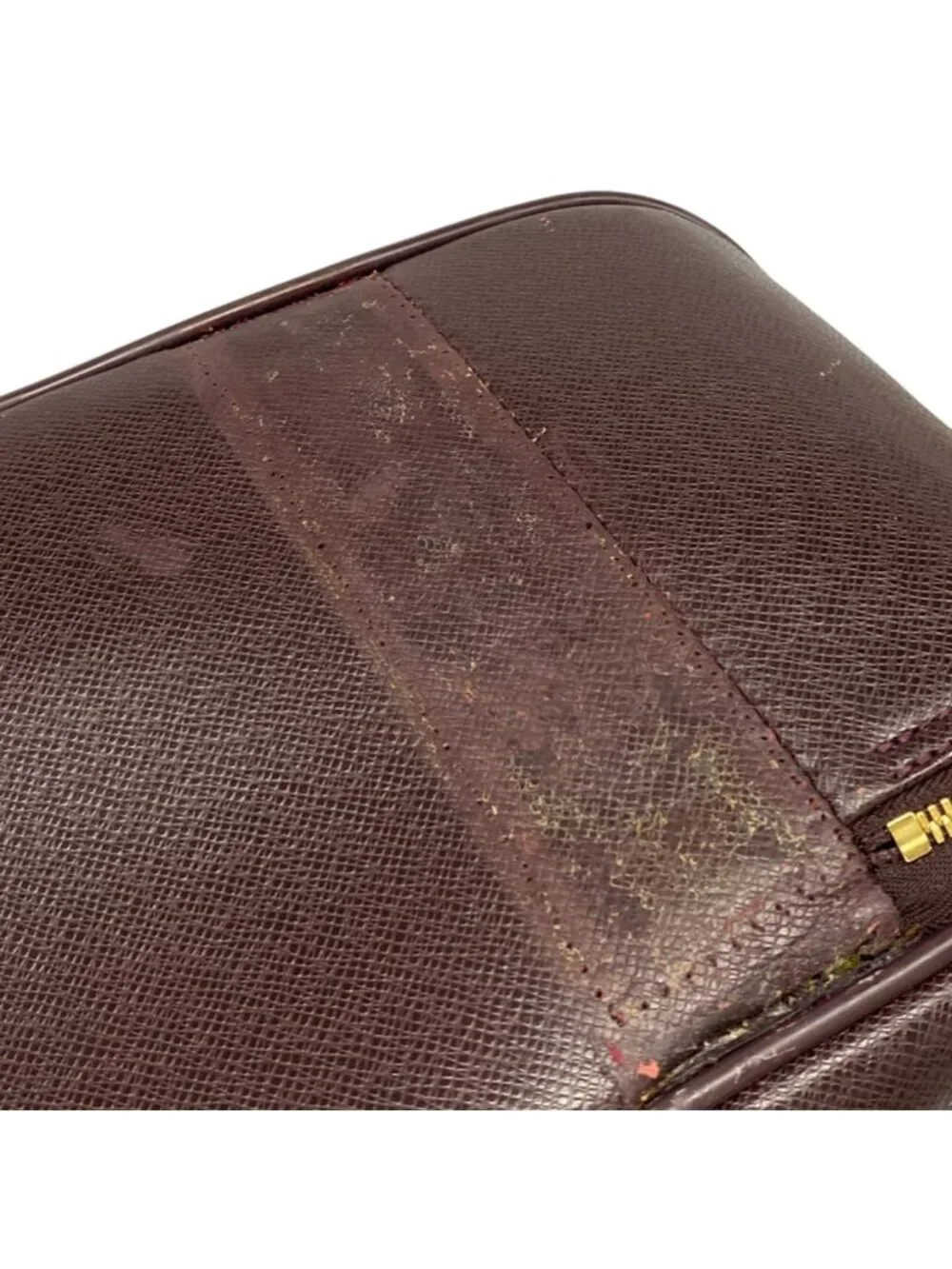 Louis Vuitton Travel Bag Taiga Pegase 60 Acajou Leather